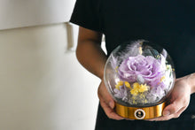 將圖片載入圖庫檢視器 浪漫玫瑰祈願羽球│Preserved Rose With Glass Dome