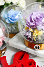 將圖片載入圖庫檢視器 浪漫玫瑰祈願羽球│Preserved Rose With Glass Dome