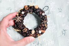 將圖片載入圖庫檢視器 囍粒/囍金 咖啡豆迷你花環│Mini Coffee Bean Wreath
