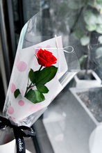 將圖片載入圖庫檢視器 唯一 ‧ 波卡點恆星玫瑰花 │ Preserved Rose With Polka Dot Paper Wrapping