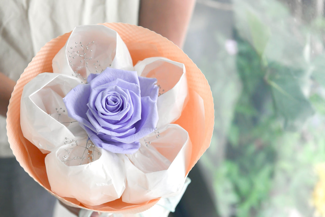 快樂朵朵玫瑰花束│Lavender Purple Rose Bouquet