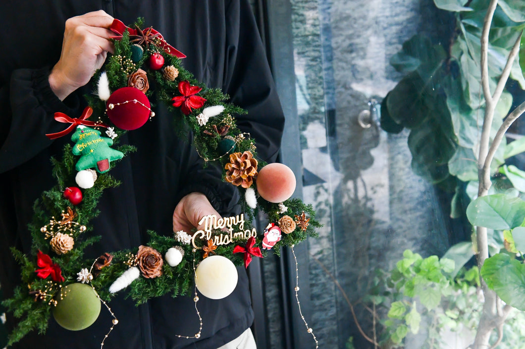 森之聖誕樹圈｜Forest Blessing Triangle Wreath