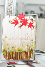將圖片載入圖庫檢視器 紅葉金秋 迎賓板 │Autumn Vibes Floral Welcome Board
